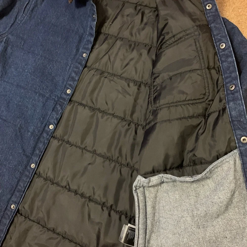 Brixton Cass Denim Jacket Chore Coat Men’s XL - Picture 3 of 4